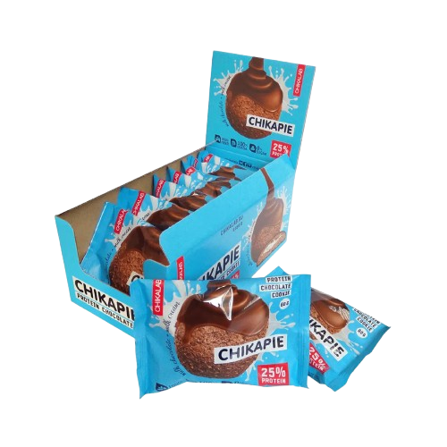 CHIKAPIE Milk Chocolate cookie with buttercream filling box 9 pcs