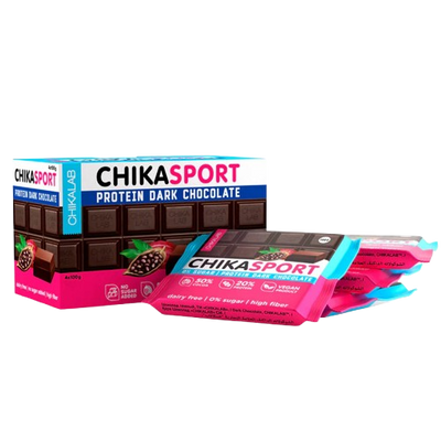 CHIKALAB Chika Sport Dark Protein Chocolate box 4 pcs