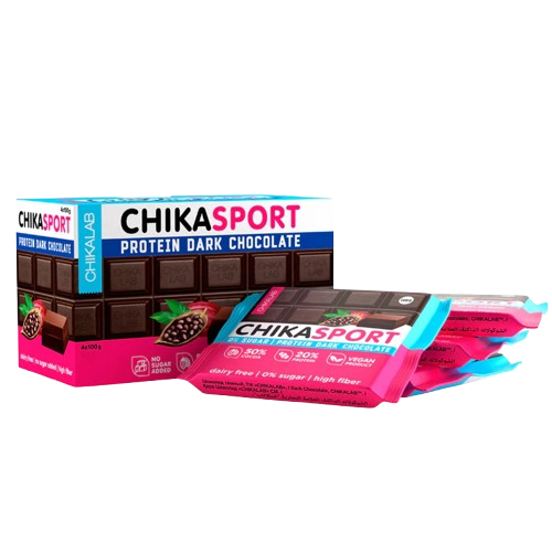 CHIKALAB Chika Sport Dark Protein Chocolate box 4 pcs