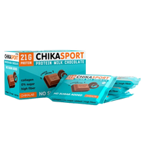 CHIKALAB Chika Sport Milk Protein Chocolate with chocolate filling box 4 pcs