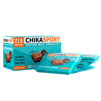 CHIKALAB Chika Sport Milk Protein Chocolate with chocolate filling box 4 pcs