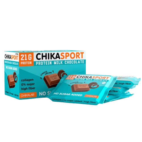 CHIKALAB Chika Sport Milk Protein Chocolate with chocolate filling box 4 pcs
