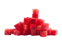 Watermelon peeled and sliced