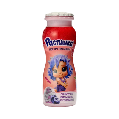 Rastishka Yogurt Blueberry Ice Cream Plombir Low Fat