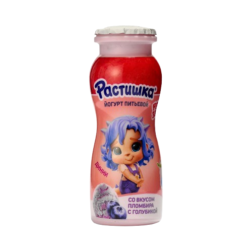 Rastishka Yogurt Blueberry Ice Cream Plombir Low Fat