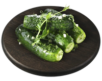 Homemade lightly salted cucumbers