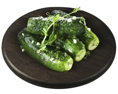 Homemade lightly salted cucumbers