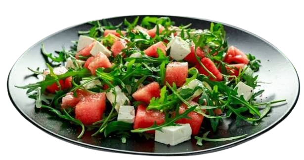 Watermelon salad with Arugula Rocket and Feta