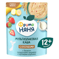 Fruto Nanny Oatmeal Milk Multigrain Porridge Banana Corn Flakes and Strawberry Bites