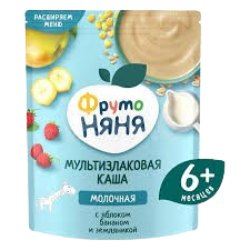Fruto Nanny Oatmeal Milk Multigrain Porridge Apple Banana Strawberry