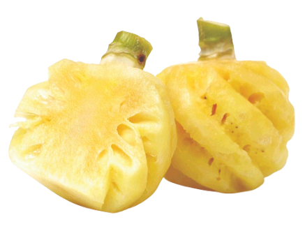 Pineapple peeled