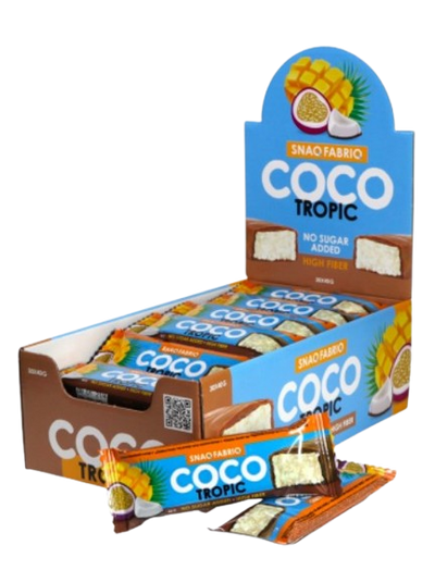 SNAQ FABRIQ Glazed Bar  Mango-Passionfruit box 12 pcs