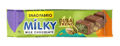SNAQ FABRIQ Milk Chocolate with Pistachio & Kunafa