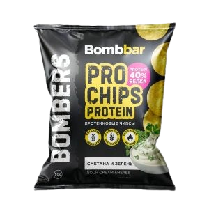 Bombbar Protein Chips "Sour cream and greens"