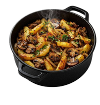 Fried Potato with Champignons