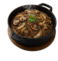 Buckwheat with Champignons and Onion