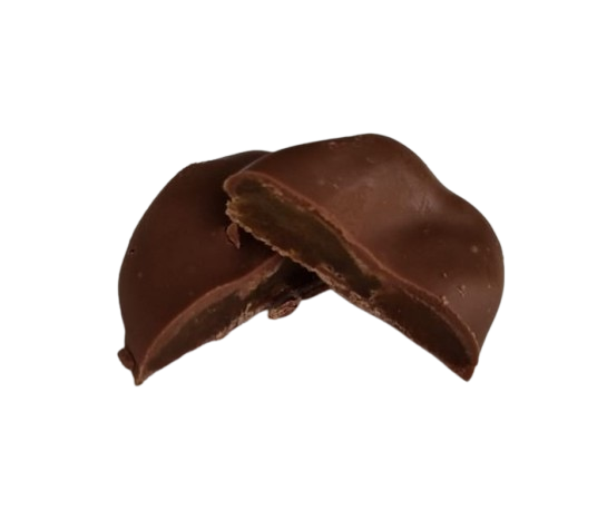 Dried apricots in milk chocolate