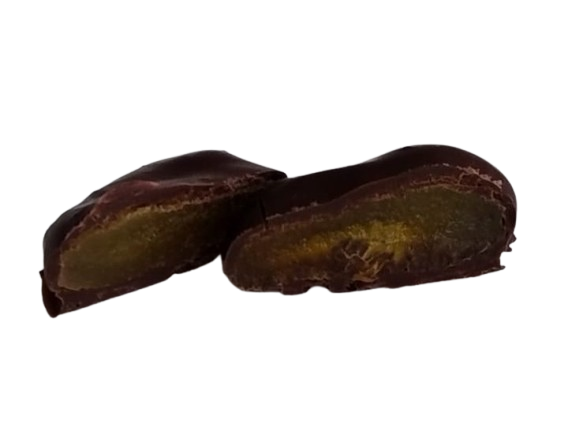 Dried apricots in dark chocolate