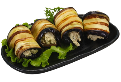ROLLED EGGPLANT WITH CHEESE