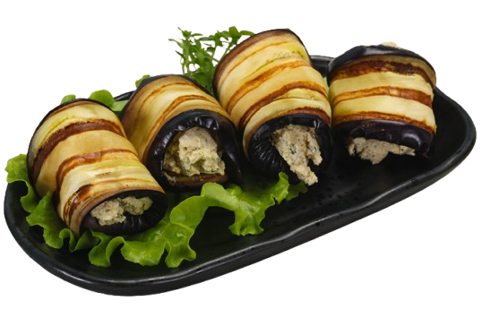 ROLLED EGGPLANT WITH CHEESE