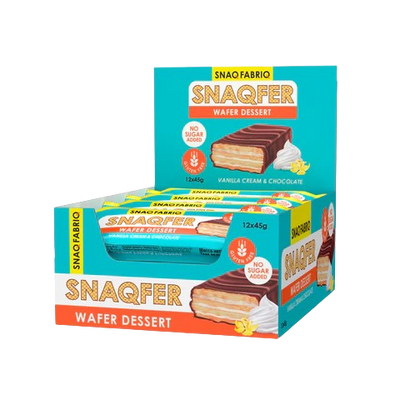 SF SNAQFER Vanilla Cream and Belgian Chocolate box 12 pcs