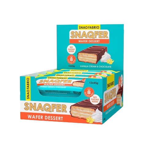 SF SNAQFER Vanilla Cream and Belgian Chocolate box 12 pcs