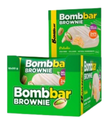BOMBBAR Glazed Cookie "Brownie with Pistachio" box 10 pcs