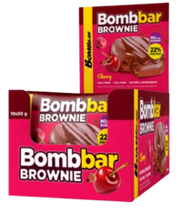 BOMBBAR Glazed cookies "Cherry Brownie" box 10 pcs
