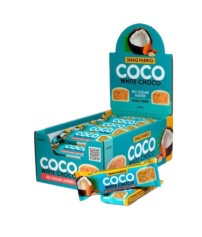 SNAQ FABRIQ Glazed bar  Coconut Almond Dessert box 12 pcs