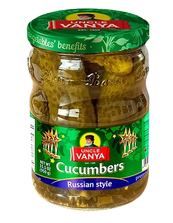 Uncle Vanya Marinated Cucumbers "Russian Style" ~950g
