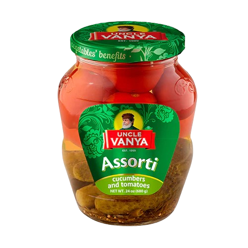 Pickled Cucumbers and Tomato Assorti Uncle Vanya
