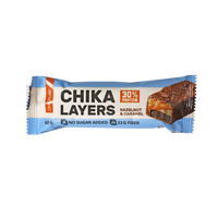CHIKALAB Chocolate covered protein bar with filling  Hazelnut With Caramel