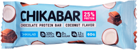 CHIKALAB Chocolate covered protein bar with filling  COCONUT